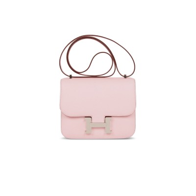 HERMES CONSTANCE 18 CHEVRE PALLADIUM HARDWARE (18*15*4cm) HERMES CONSTANCE 18 CHEVRE PALLADIUM HARDWARE (18*15*4cm)